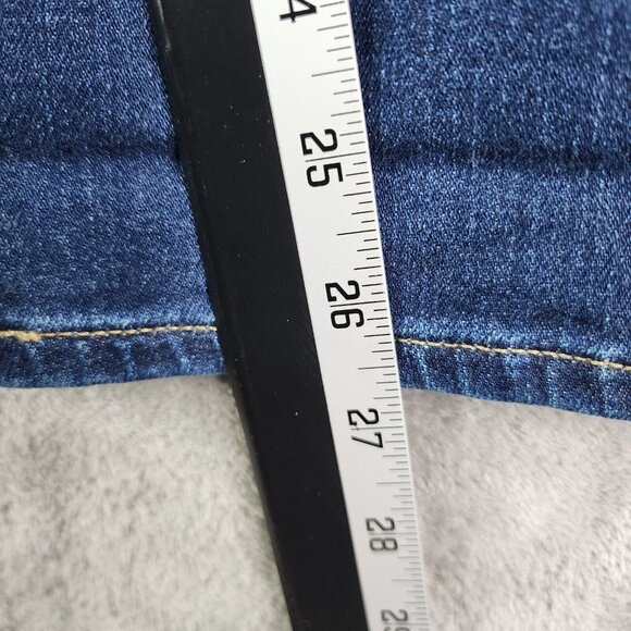 Men's LEVI'S 711 Blue Denim Jeans Skinny Dark Wash Mid Rise Size 31 - Picture 12 of 15